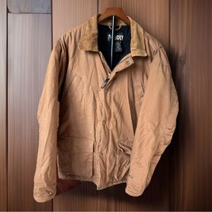 Rocky Work Wear Coat Mens Large Corduroy Collar Lined Utility Barn Jacket